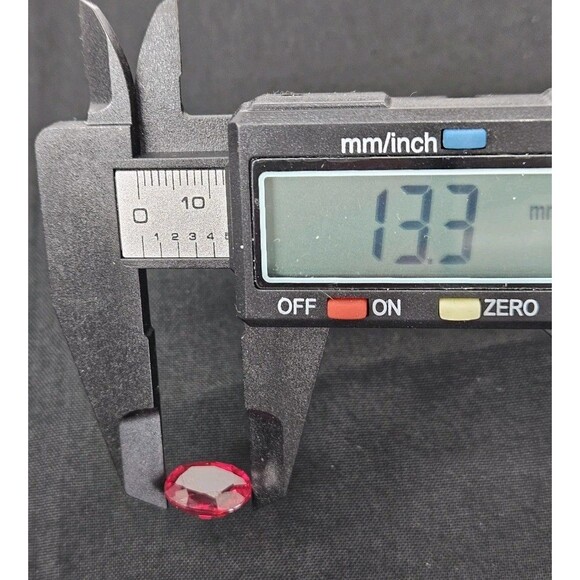 Lab-Grown Ruby Gemstone 8.76 ctw Loose High Quality Synthetic Faceted Oval Ruby - Picture 6 of 8